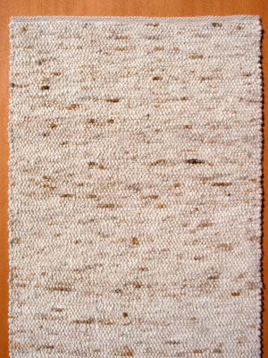 Schurwollteppich beige braun Nr 145, Farbeffekte: keine