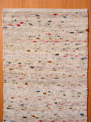 Schurwollteppich beige braun Nr 145-2
