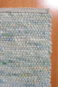 Schurwollteppich Design Nr. 219 - natur, grün, türkis, blau, Gelbtöne
