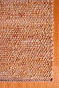 Schurwollteppich Design Nr. S533 - natur, rostbraun, gelb, Orangetöne